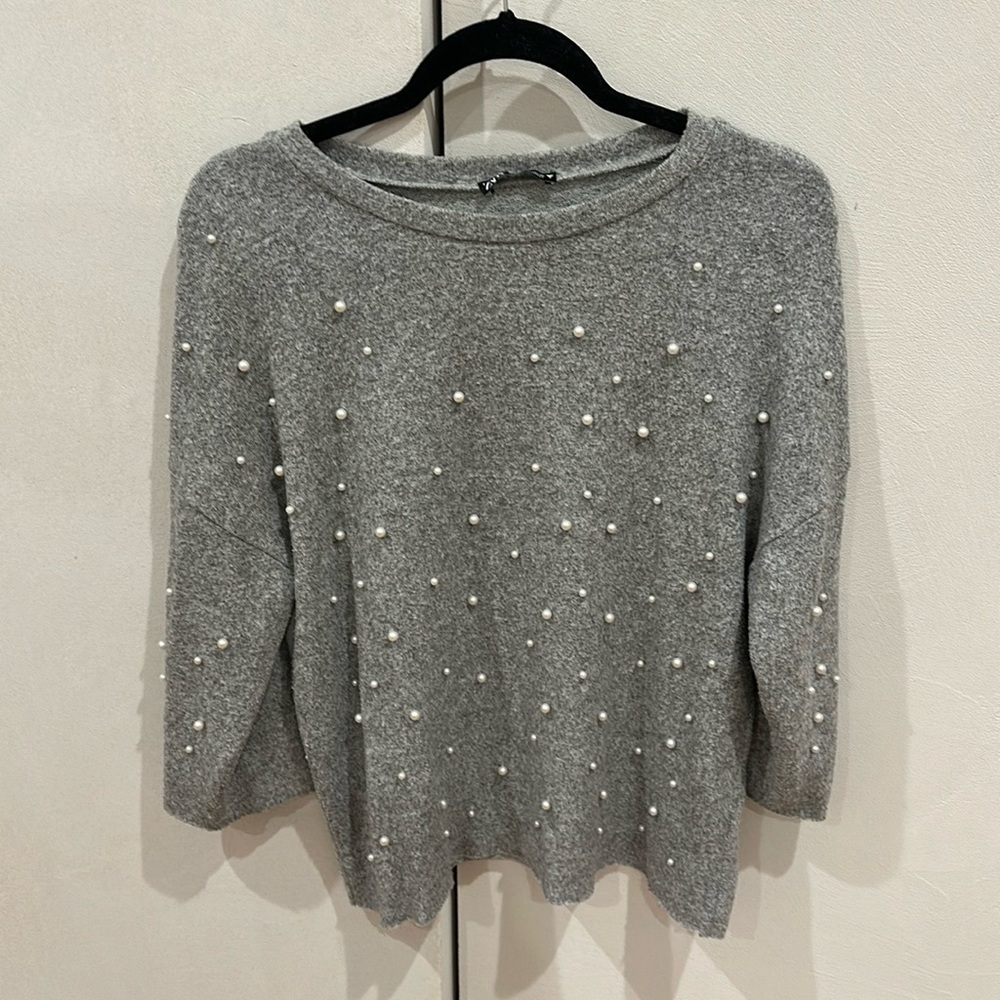 Zara Pearl Sweater
